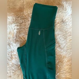 Free People FP Movement Green High-Waisted Leggings